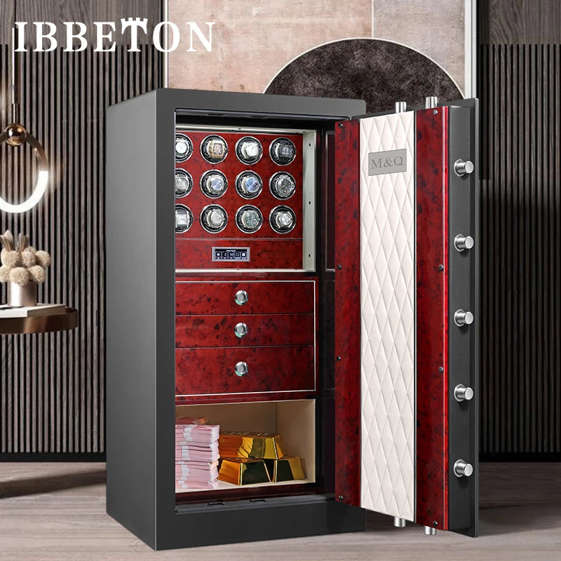 Remontoir pour montres, 'boite a montre' coffret montre coffret à bijoux avec système antivol, écran tactile LCD et déverrouillage par empreinte digitale, avec personnalisation du logo.